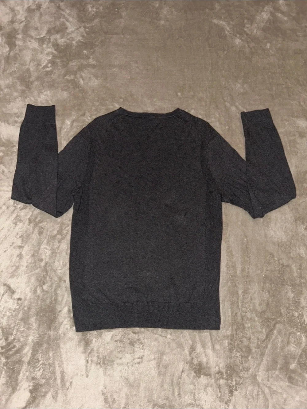 GAP Men's Dark Charcoal V-Neck Sweater Size S